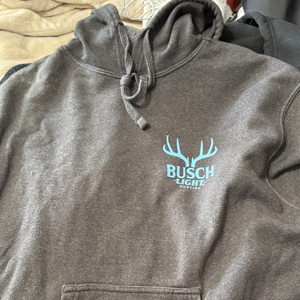 Busch Light Charcoal Hoodie for Men